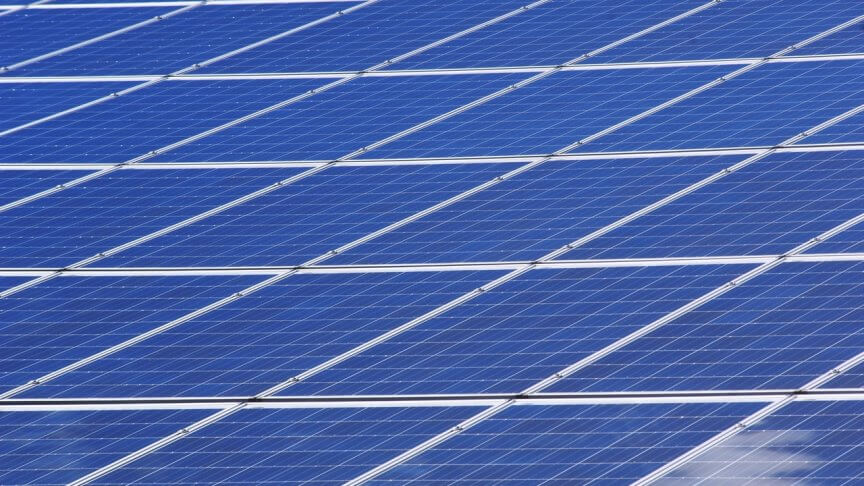 Close-up foto van zonnepanelen
