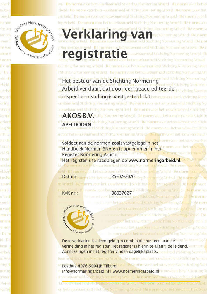 AKOS NEN 4400 certificering