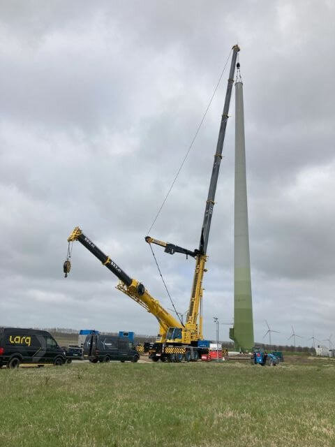 Installatie van de testtoren